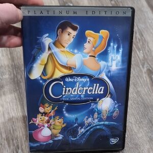 Disney Cinderella Platinum Edition DVD with Blue and Gold Cover